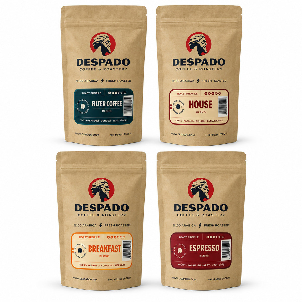 Despado Coffee 4'lü Blend Tasting Box