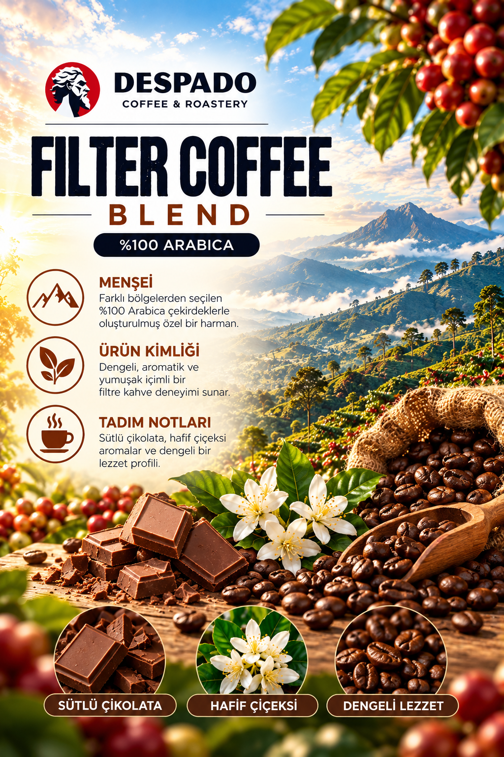 Despado Coffee Filter Coffee Blend 250 Gr