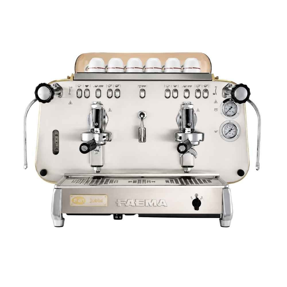 Faema E61 A-2 Jubile White Wood Tam Otomatik Espresso Kahve Makinesi, 2 Gruplu - Kahvemod (2)