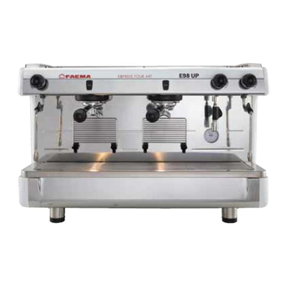 Faema E98 Up S/2 Tall Cup Yarı Otomatik Espresso Kahve Makinesi, 2 Gruplu, Beyaz - Kahvemod