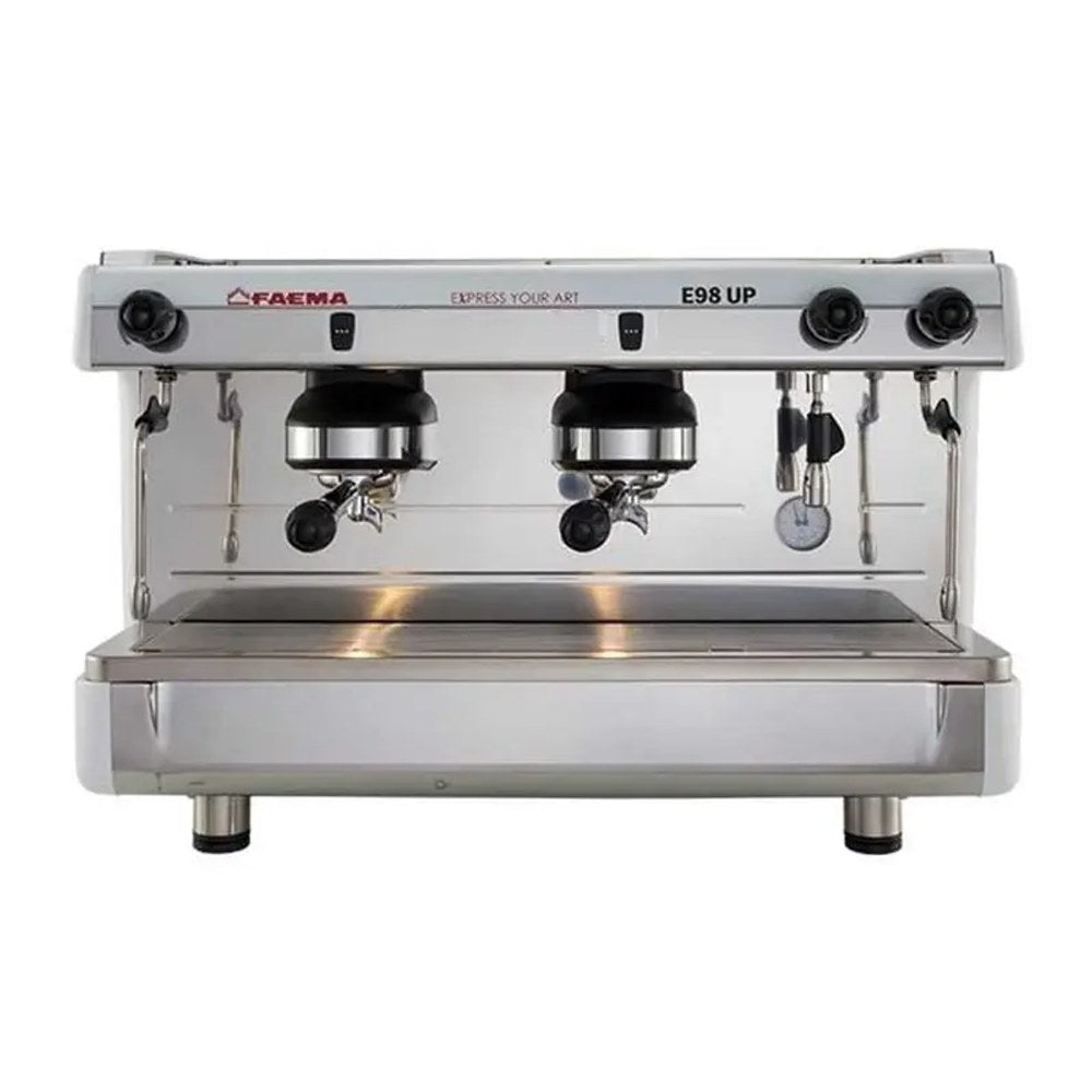 Faema E98 Up S/2 Yarı Otomatik Espresso Kahve Makinesi, 2 Gruplu, Beyaz - Kahvemod