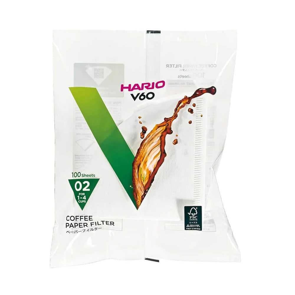 Hario V60 02 Filtre Kağıdı 2'li Paket  200 Adet