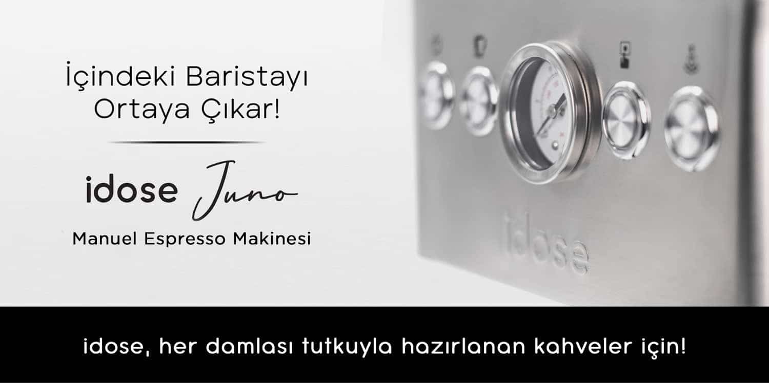 idose Juno Ev Tipi Manuel Espresso Makinesi