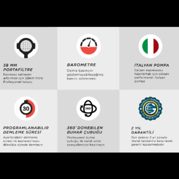 idose Juno Ev Tipi Manuel Espresso Makinesi