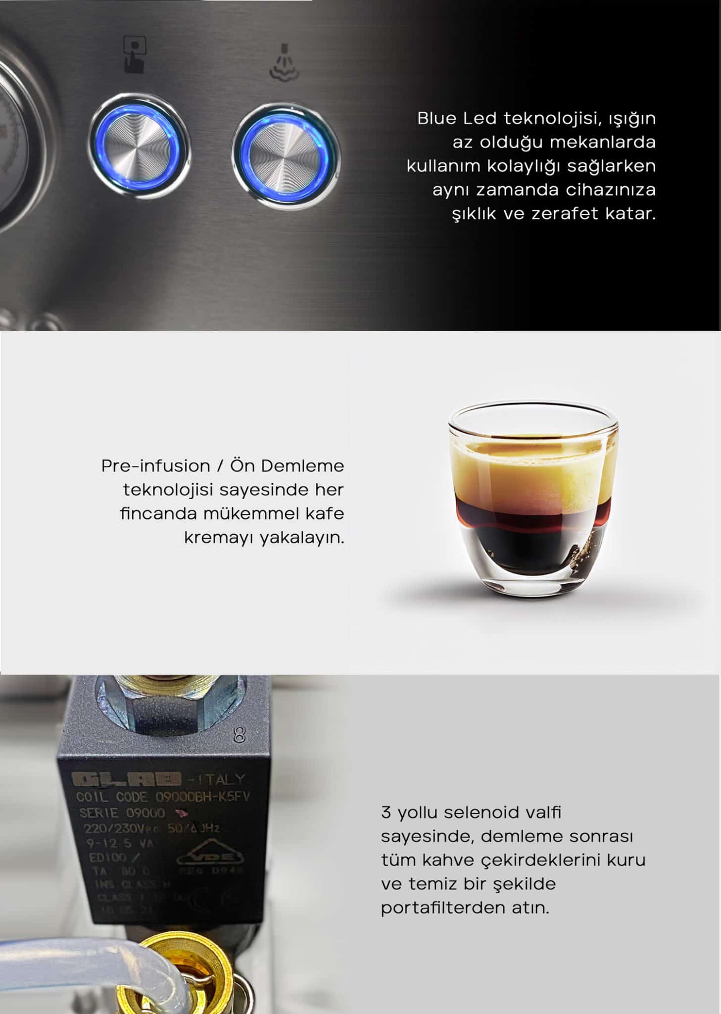 idose Juno Ev Tipi Manuel Espresso Makinesi