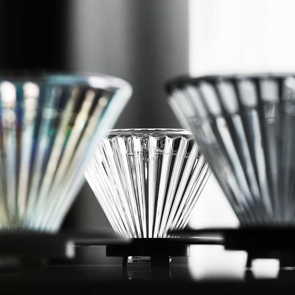 MHW-3BOMBER Elf Glass Coffee Dripper Şeffaf Siyah Tabanlı - Kahvemod (2)