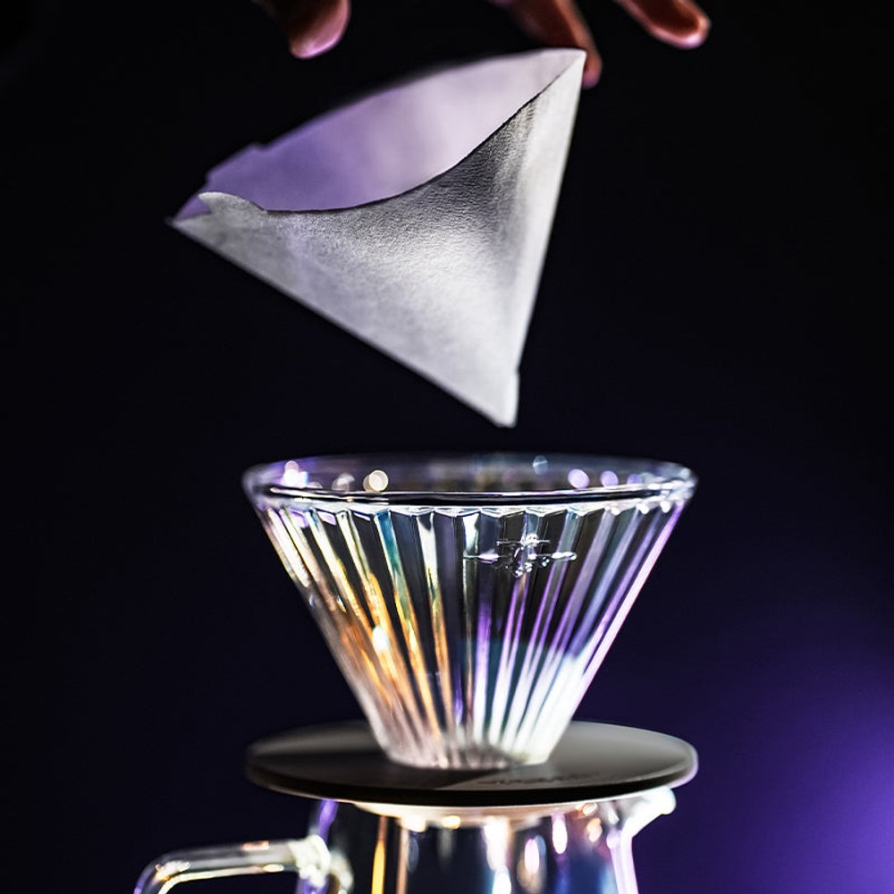 MHW-3BOMBER Elf Glass Coffee Dripper Şeffaf Siyah Tabanlı - Kahvemod (6)