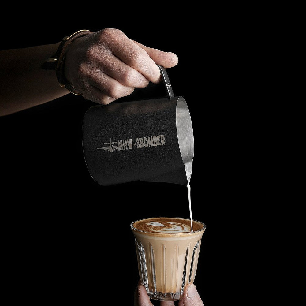 MHW-3BOMBER Latte Art  Süt Potu Mat Siyah 600ml - Kahvemod (2)