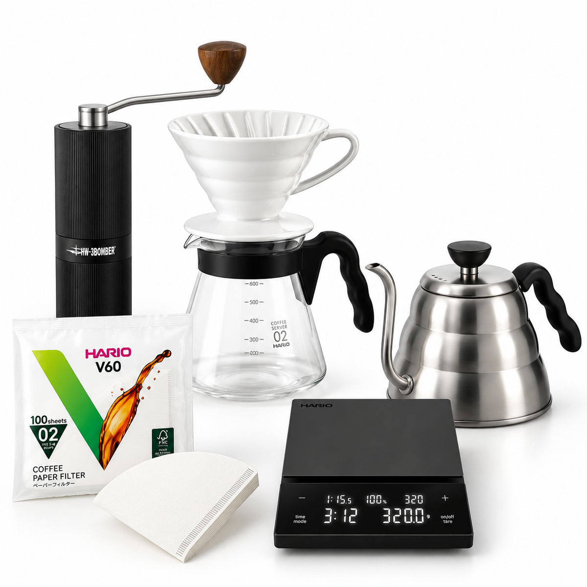 V60 Profesyonel Filtre Kahve Demleme Seti