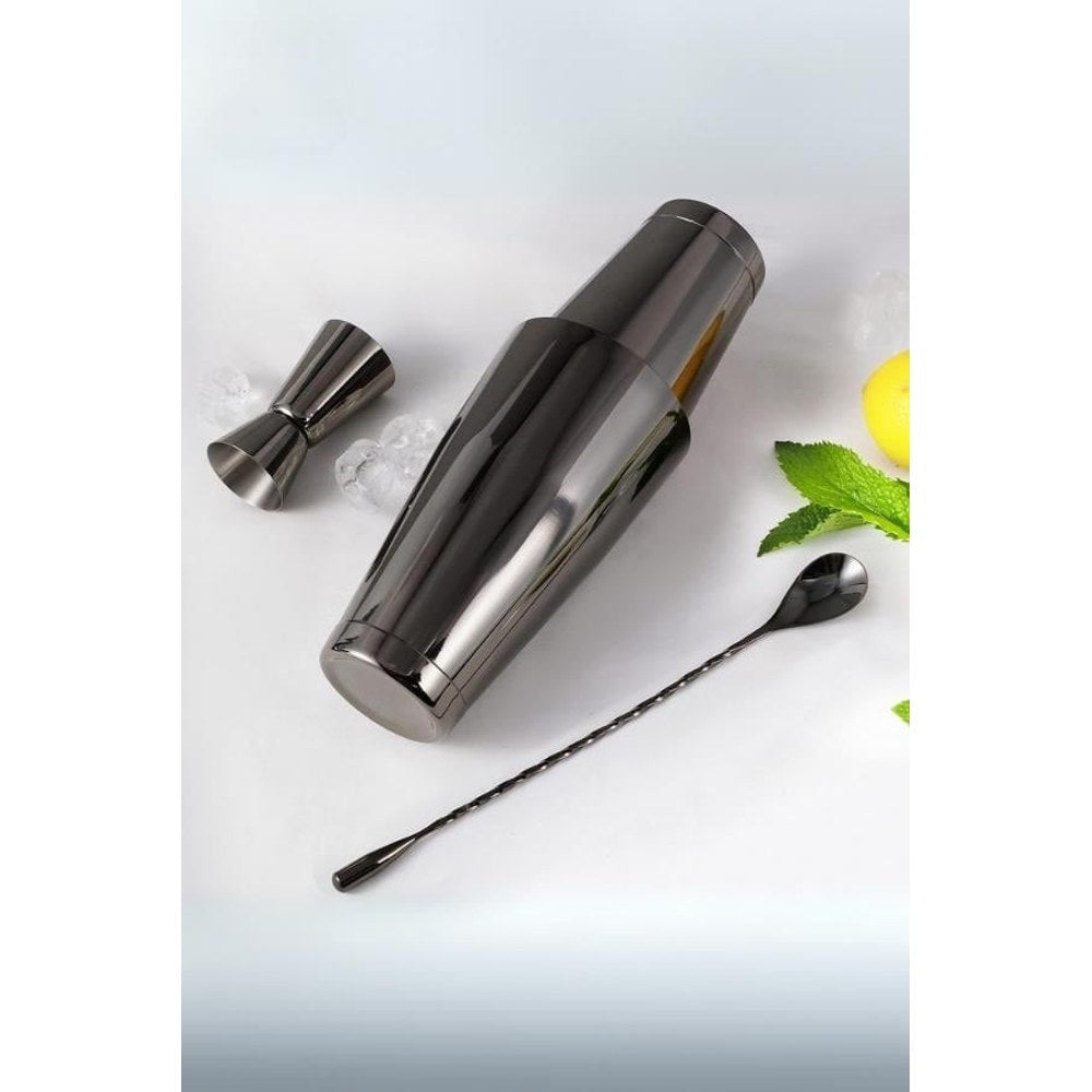 Vosco 3 Parça Kokteyl Shaker / Boston Kokteyl Shaker VSC-300B - Kahvemod (4)