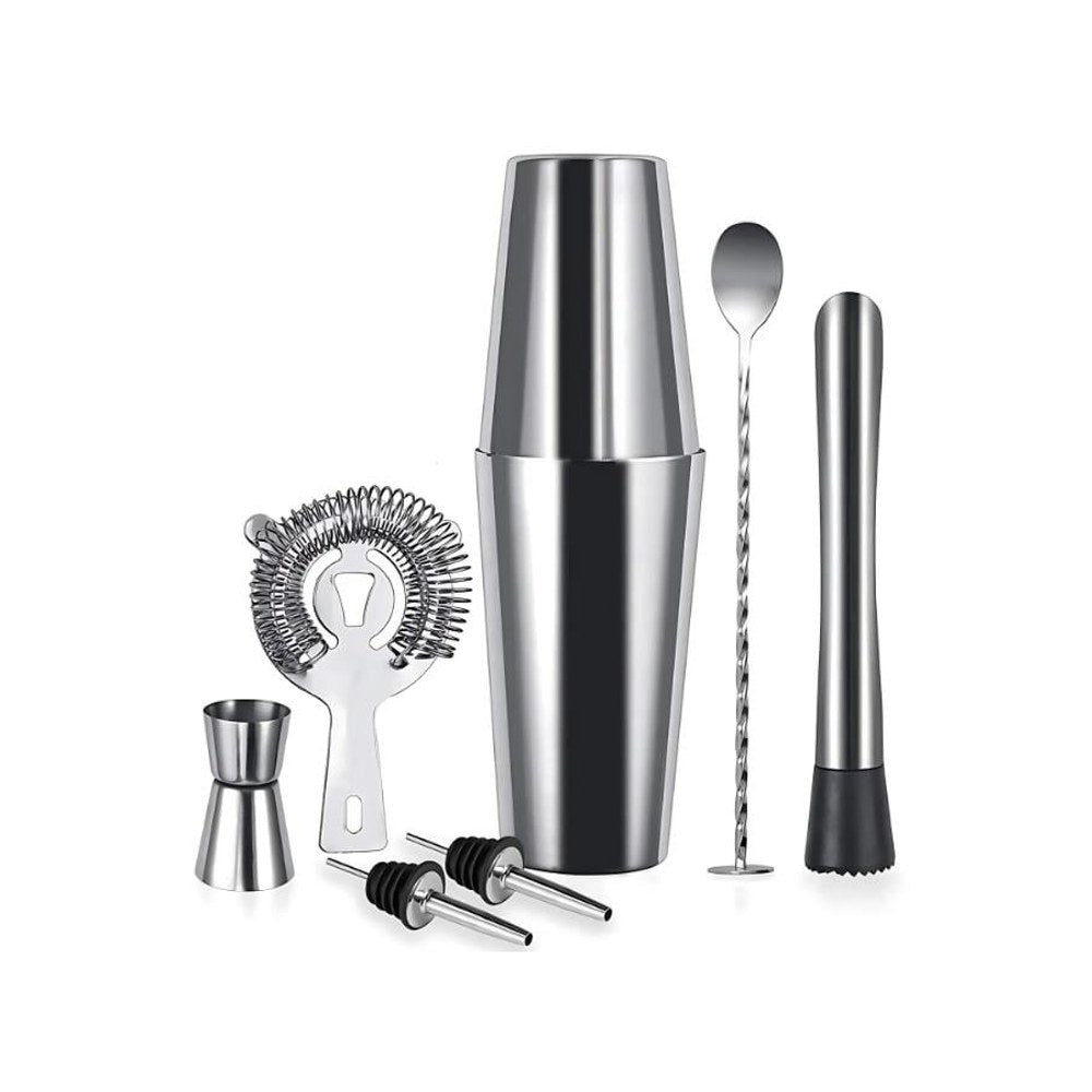 Vosco 7 Parça Kokteyl Shaker / Boston Kokteyl Shaker VSC-700B - Kahvemod
