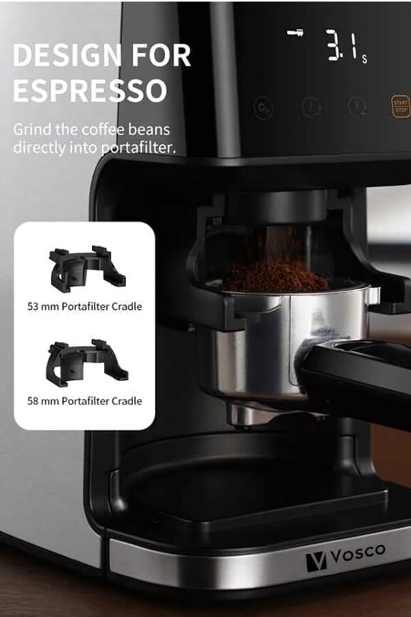 Vosco Dijital Espresso Kahve Değirmeni