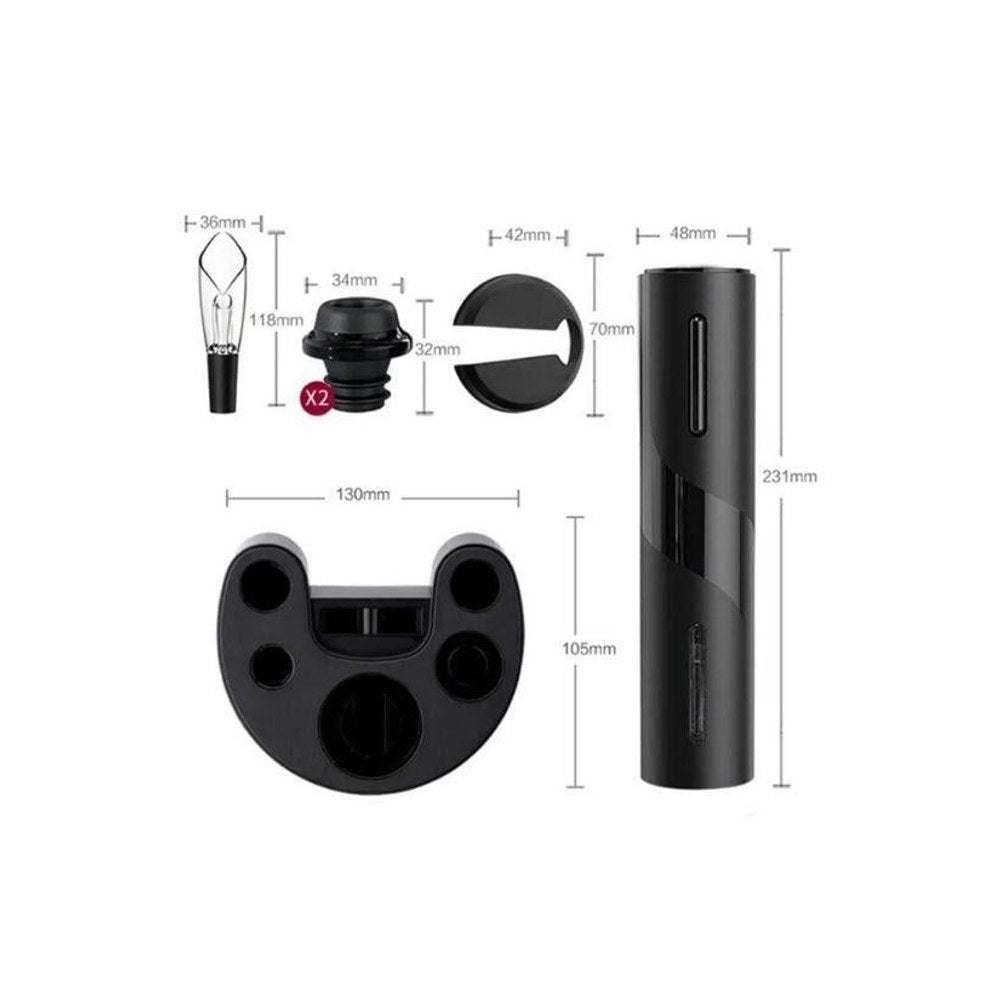 Vosco Otomatik Tirbuşon Şarap Açacağı 6 Parça Set VKB1-60190 - Kahvemod (3)