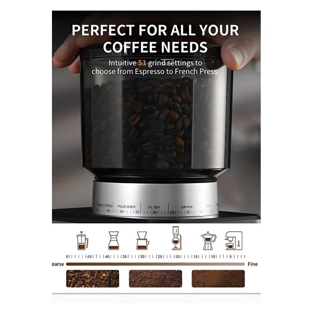 Vosco VBD-CG018 Dijital Espresso Kahve Değirmeni 40 mm - Kahvemod (5)