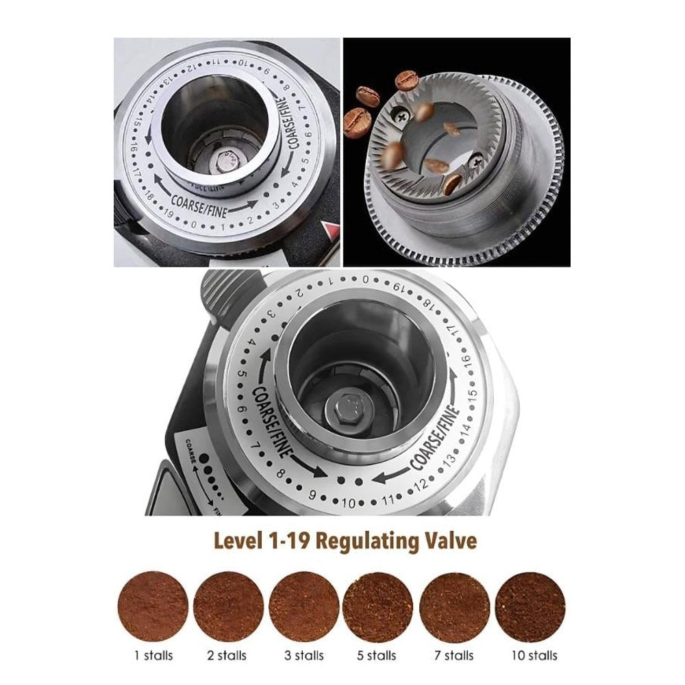 Vosco VKD-25 Dozaj Ayarlı Yarı Otomatik Kahve Değirmeni 60 mm - Kahvemod (4)