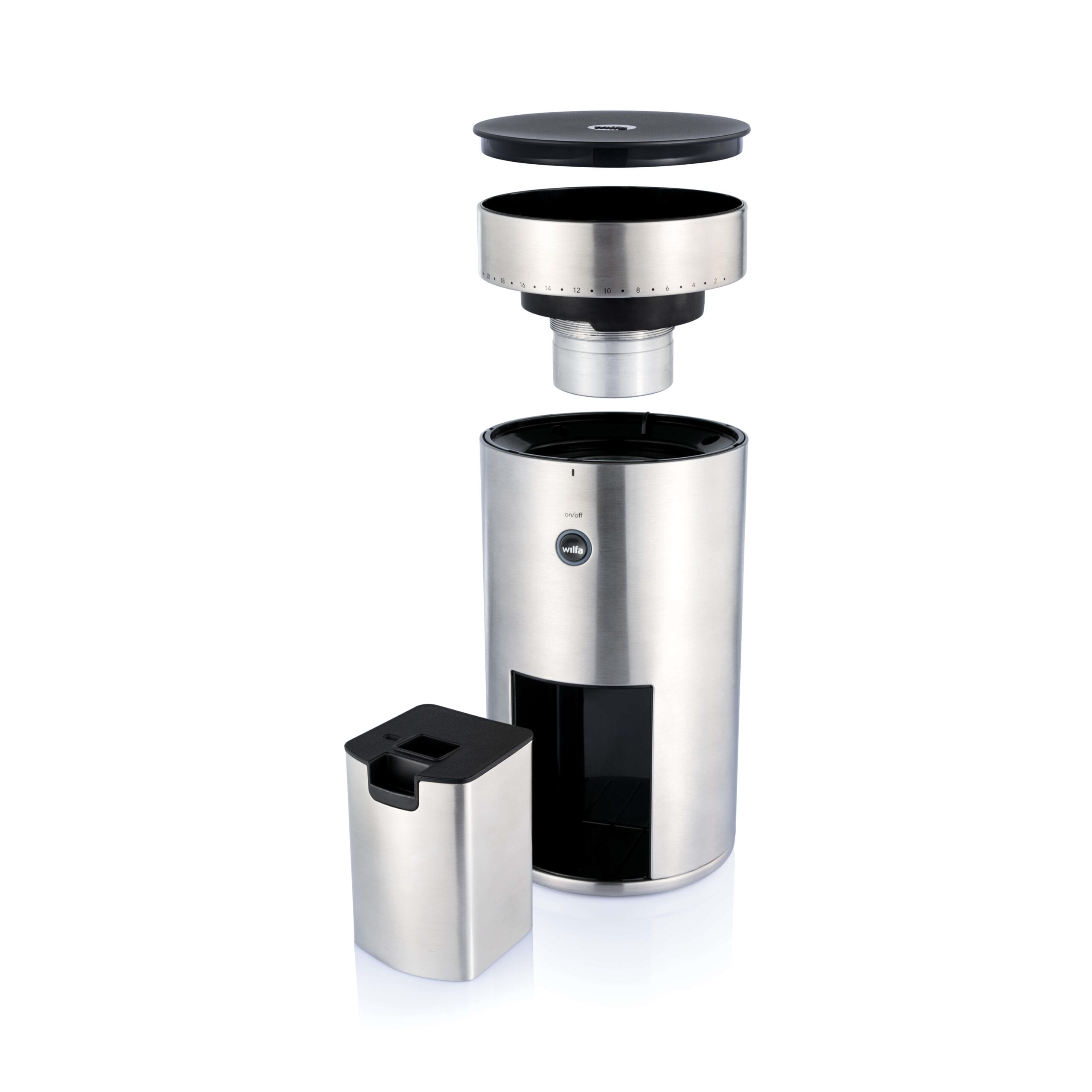 Wilfa - Uniform 58mm Flat Dişli Kahve Öğütücü, Gümüş