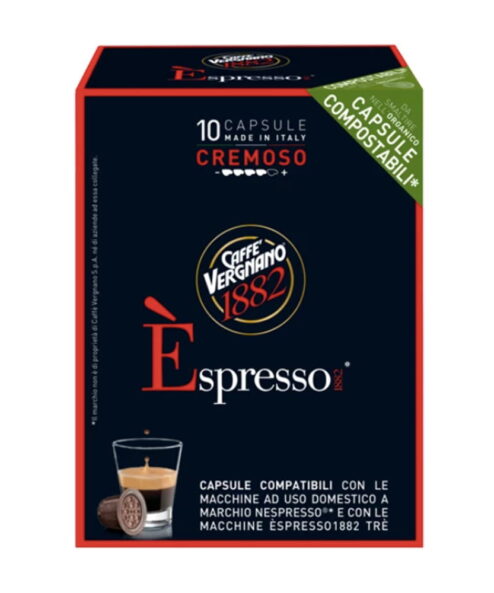 Caffe Vergnano Espresso Cremoso (10xNespresso Uyumlu Kapsül)