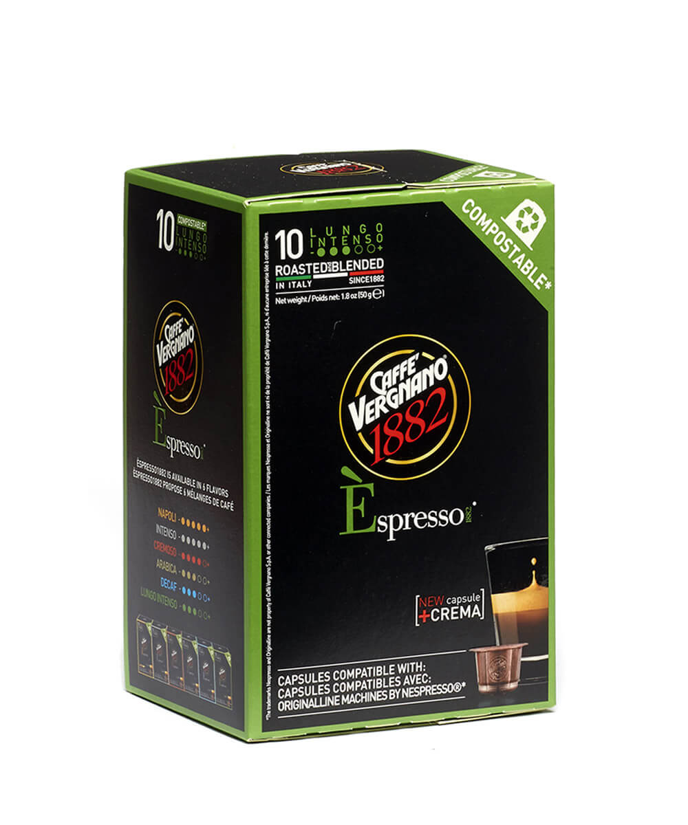 Caffe Vergnano Espresso Lungo 10'lu Kapsül Kahve - kahvemod.com