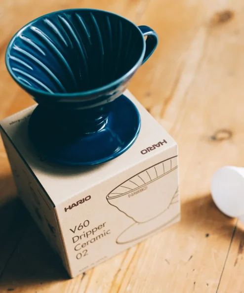 Hario V60 02 Seramik Dripper (Indigo Mavisi)