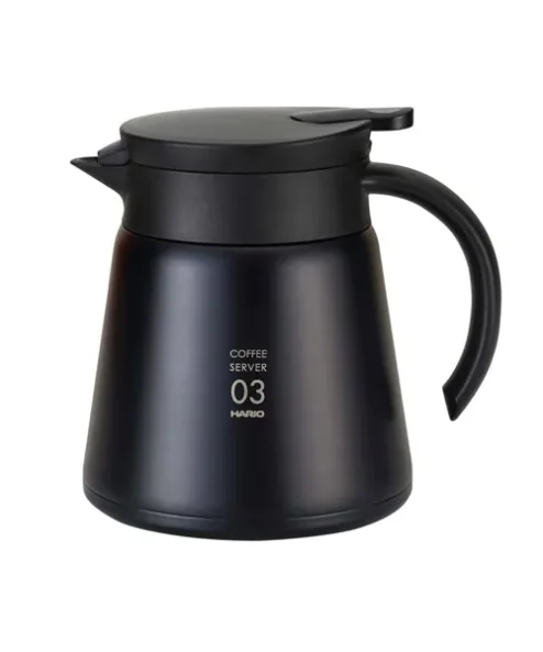 Hario V60 03 Yalıtımlı Paslanmaz Servis Sürahisi Siyah