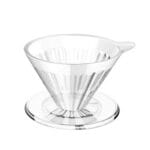 Timemore Crystal Eye 01 V60 Plastik Dripper, 2 Fincan