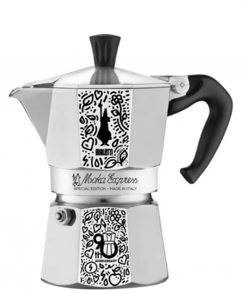 Bialetti Moka Express 3 Cup (90. Yıl Dönümü Özel Tasarım)