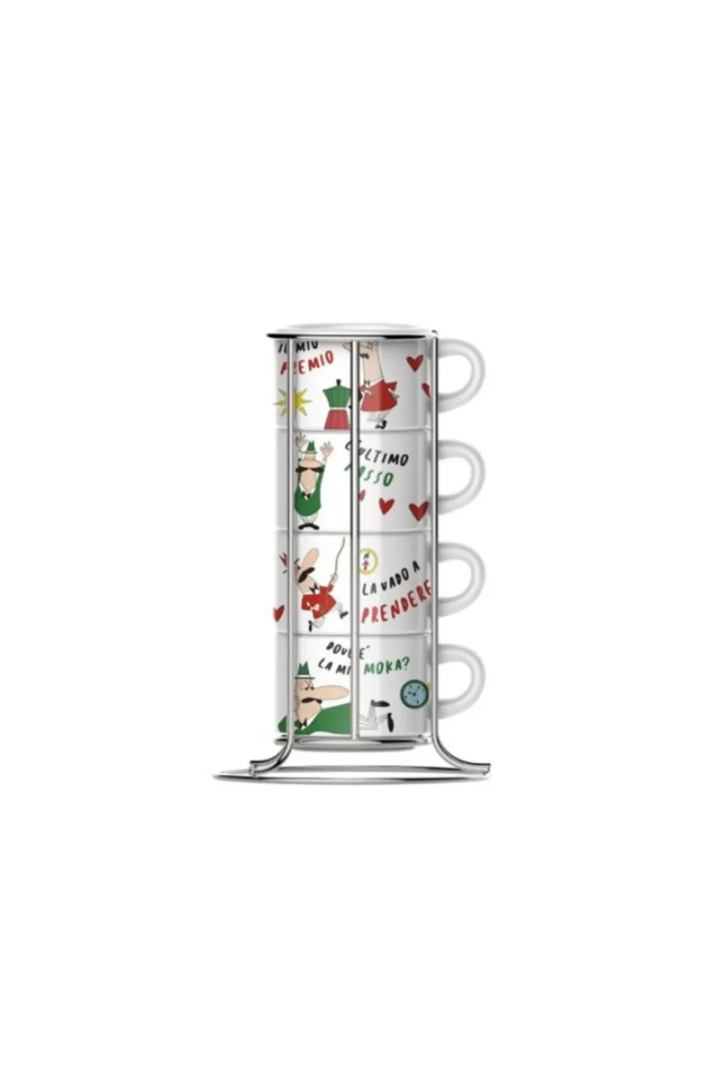 Bialetti Set 4'lü Stackable Cappuccino Fincan Seti