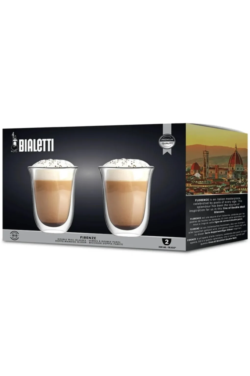 Bialetti Set 2’li Çift Cam Bardak 300 ml