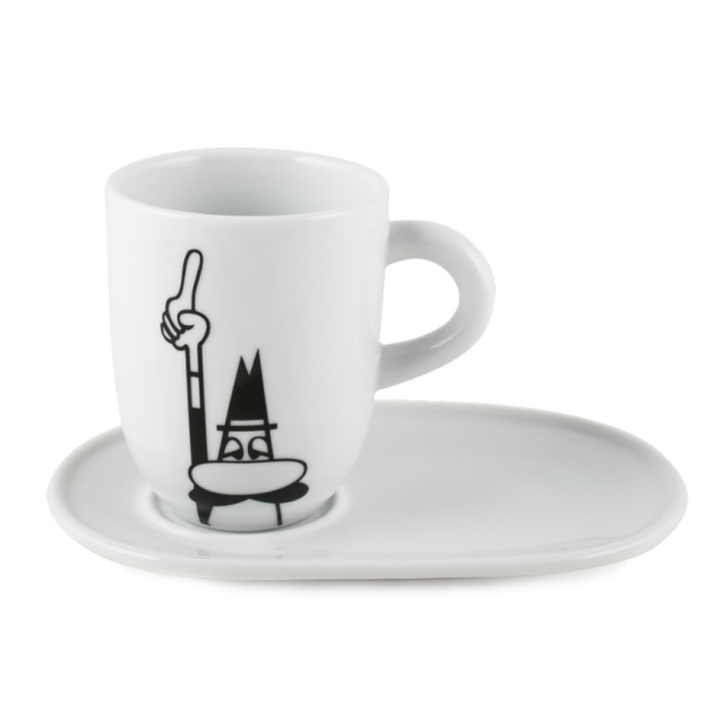 Bialetti Porselen Mug Omino Con Piattino