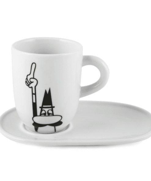 Bialetti Porselen Mug Omino Con Piattino