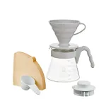 Hario V60 02 Kahve Demleme Seti Gri