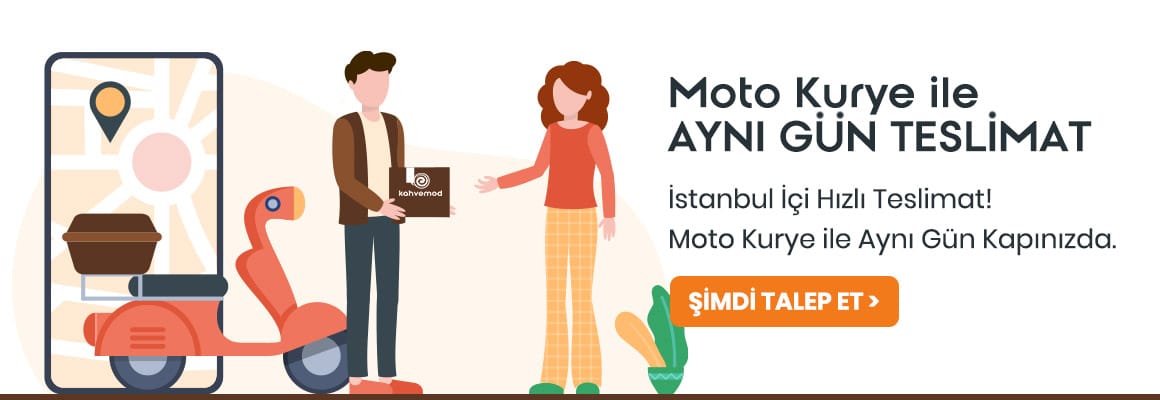 istanbul içi moto kurye ile kahve siparişi