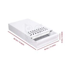 Epinox Beyaz Metal Kahve Posa Çekmecesi