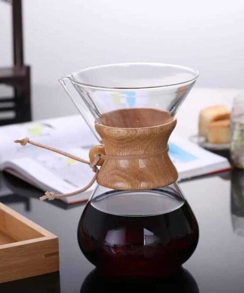 Epinox Pour Over Ahşap Tutacaklı 4 Cup