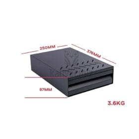 Epinox Siyah Metal Kahve Posa Çekmecesi