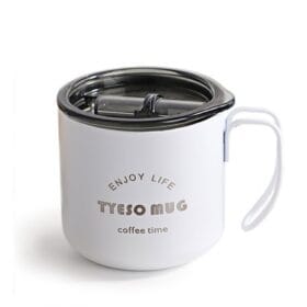 Tyeso Fiery Coffe Mug Paslanmaz Çelik Termal Kapaklı 350ML