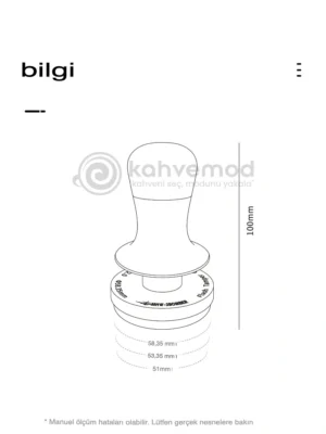 MHW-3BOMBER Flash Tamper Sabit Basınçlı Espresso Tamperi 2.0 Klikli