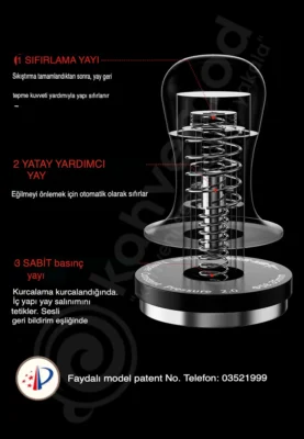 MHW-3BOMBER Flash Tamper Sabit Basınçlı Espresso Tamperi 2.0 Klikli