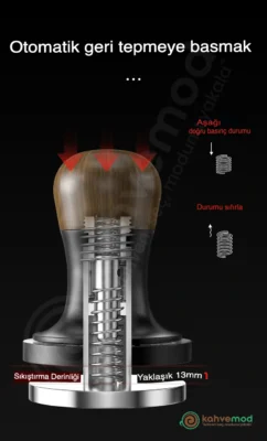 MHW-3BOMBER Flash Tamper Sabit Basınçlı Espresso Tamperi 2.0 Klikli
